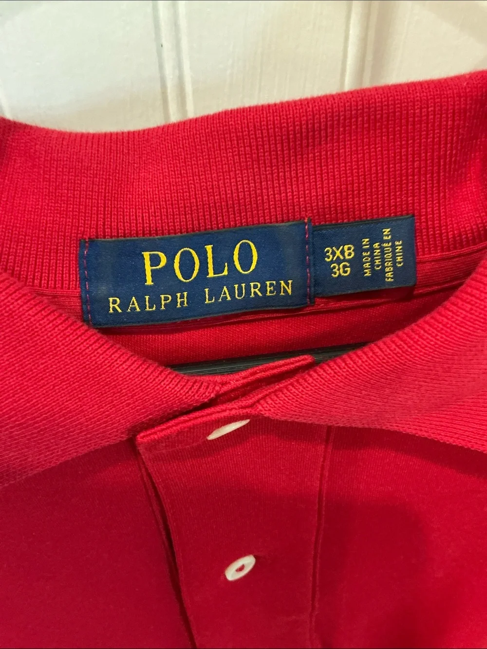 Ralph Lauren Men’s Red Polo with Navy Pony